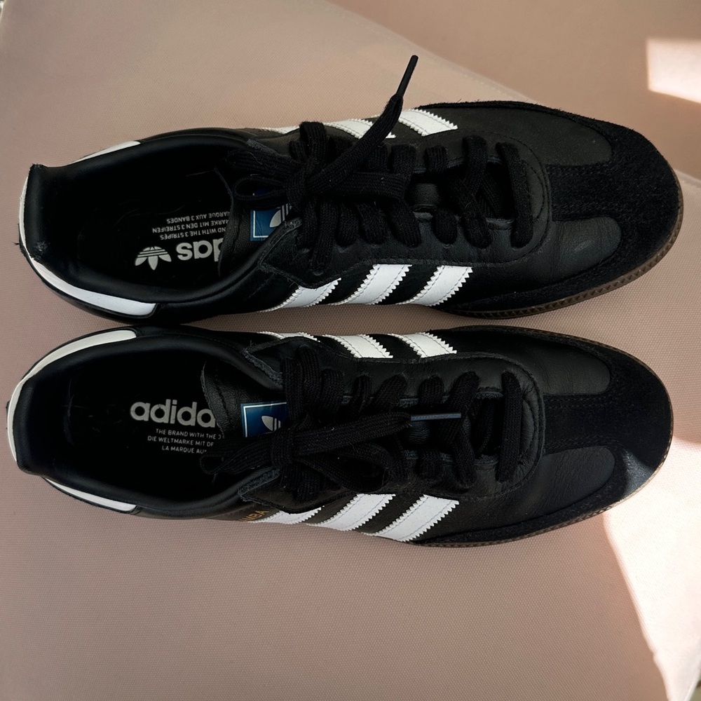 Adidas Classic Black and White Trainers